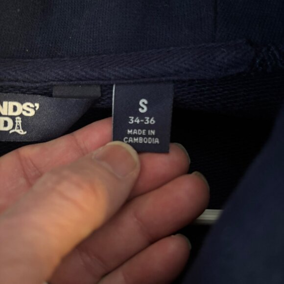 Lands End Men's Navy Blue Button-Up Cardigan Sweater W/Shawl Collar - S - Picture 4 of 7